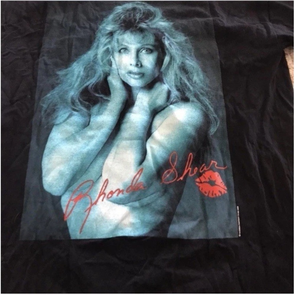 1992 Rhonda Shear Fantasy Club Shirt Vintage 90s Joe Bob Briggs playboy movie